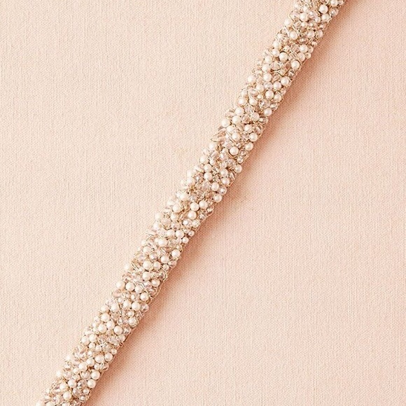 Anthropologie BHLDN Eleanor Silver and Gold Dress - Picture 2 of 10